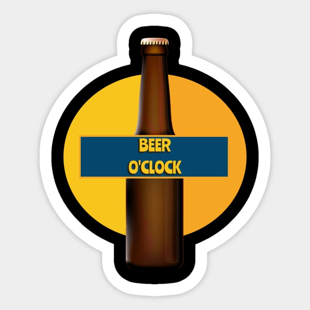 BEER OCLOCK Sticker by MGphotoart